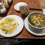 Honkon Chonron - 私の１回戦…　五目のあん・ 醤油ラーメン…