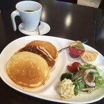 リンカフェ - 料理写真:パンケーキモーニングセット