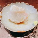 天ぷら たけうち - 玄海のヒラメ