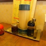 芝その軒 - テーブルの上