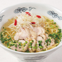 蒸し鶏のあっさり葱そば