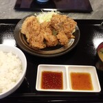 鶏彩 - 鶏彩からあげ定食（松）980円