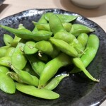 地鶏もも焼き 鳥刺し とりさくせす - 枝豆