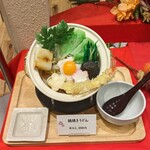 Kazokutei - 鍋焼きうどん税込@1390  味わい三宝そば税込@1100+税