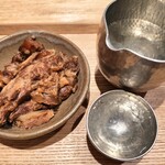 中華蕎麦 とみ田 - 肉付き軟骨と一合（後で一合追加）