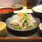 柳橋市場の 藁焼きのお店 魚柳 - 