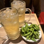 大衆から揚げ酒場 まりお - メガサイズのハイボール600円