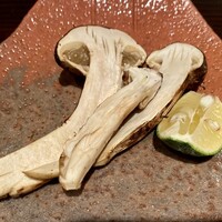 たでの葉 - 松茸（秋田こめつが） 炭火焼