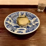 霞町 やまがみ - 鮑の飯蒸し