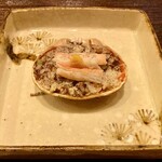 霞町 やまがみ - せいご蟹の飯蒸し