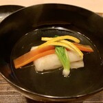 霞町 やまがみ - からすみ餅のお椀