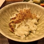 霞町 やまがみ - じゃこご飯 おこげ