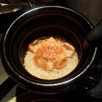 日本焼肉はせ川 別亭 銀座店 - 食事 … ﻿ 京都丹後の香箱蟹の土鍋ご飯