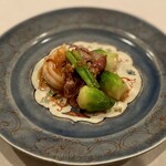 中國菜 奈良町 枸杞 - 大きなエビと蛍烏賊