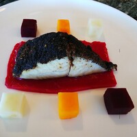 Hills House Dining 33 - 鰆の塩昆布焼き、3種のピュレ添え