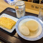 히로시마 후쿠로마치 식당 - 계란말이, 오뎅, 논알콜