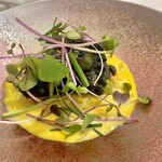 Maison DIA Mizuguchi - 真鱈のベーニエ　白菜　サフラン