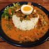 Spice&Cafe Famfam - チキンとキーマのあいがけカレー1300円+大盛100円