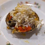 菜香新館 - 上海蟹の甲羅にほぐし身とかに子を盛ってみた！