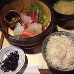 板前天ぷらすず木 - お刺身御膳
                                
                                