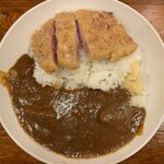 しまや - 国産極上ロースカツ＆豚バラ煮込カレー1000円