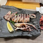 居酒屋 ろくだん - 烏賊の姿焼き　　肉厚で香ばしい烏賊の良さが良く分かる。