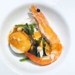 食工房 セルクル - 追加オードブル@500                                                      帆立と海老の白ワイン蒸しアメリカンソース