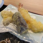 寿司と焼肉 銭函大山 - 御膳の天ぷら