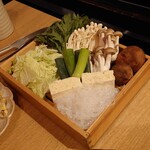 大衆すき焼き とみい - 野菜盛り合わせ