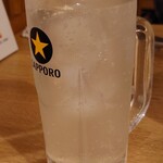 大衆すき焼き とみい - レモンサワー