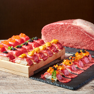 You can enjoy dishes made with the ultimate in deliciousness of Wagyu beef.