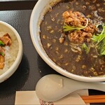 出雲翠苑 - ミニルーロー飯＆黒ごま担々麺