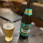 地鶏の里 永楽荘 - 車なのでノンアルコールビール