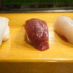 長崎の味処 鮨・割烹さくらい - イカ、赤身、ヒラメ