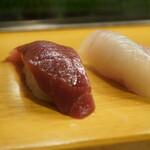 長崎の味処 鮨・割烹さくらい - 赤身、ヒラメ