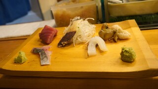 Nagasakino Ajidokoro Sushi Kappou Sakurai - 刺身盛り合わせ　特にクジラが美味い！