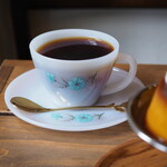 Cafe 2u - かぼちゃプリン（580円） 2uブレンド（520円）