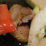 吟八亭 やざ和 - 鴨やき；アップ