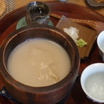 吟八亭 やざ和 - そばがき