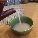 吟八亭 やざ和 - 蕎麦湯