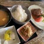 菊や - ハンバーグ定食ランチ980円