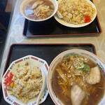 中山中華そば - ラーメン炒飯セット