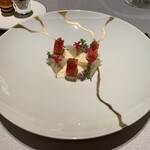 ASAHINA Gastronome - タラバ蟹＆バターミルク コールラビのラビオリを添え、ガルムの香るバターミルクのソース