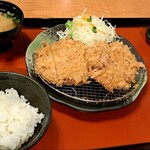 かつれつ亭 - 豚ミンチカツ定食(白ご飯)