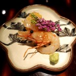 麻布 塊 - 兵庫 明石 鯛 唐墨和え + 北海道産 牡丹海老