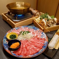 しゃぶしゃぶ 吟半 お台場店 - しゃぶしゃぶBセット（和牛特上ロースと六白黒豚）
