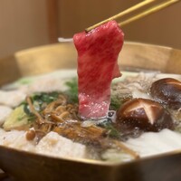 しゃぶしゃぶ 吟半 お台場店 - サシがつやつで綺麗！！