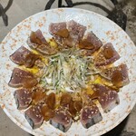 魚々楽 - カツオのゴマだれ