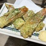 魚々楽 - ちくわの磯辺揚げ