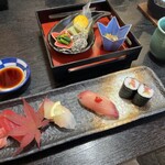 網元 - 前菜の盛り合わせと握り寿司
